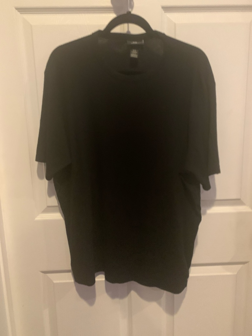 H&M Men's Black Short-Sleeve Crewneck Tee